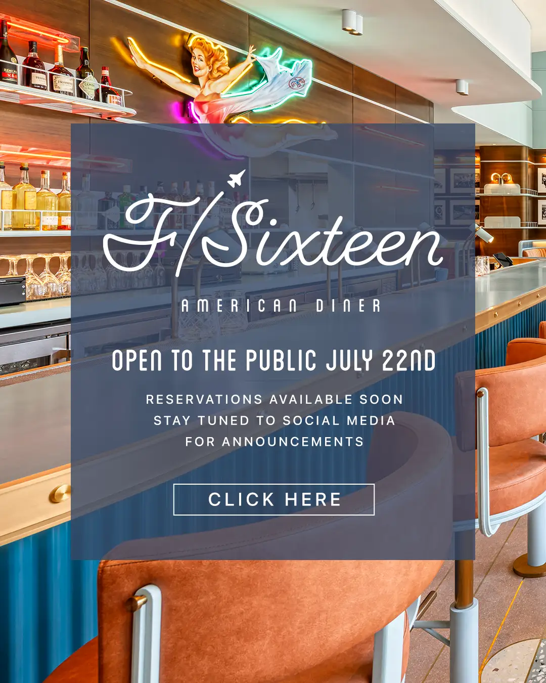 F sixteen opening popup